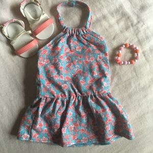 flamingo beach dress